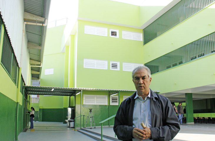 Governador Azambuja destaca a importância dos investimentos nas escolas - Chico Ribeiro