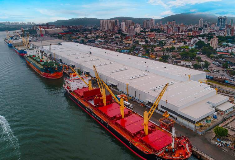 Eldorado inaugura terminal portuário no Porto de Santos. - Divulgação/Assessoria