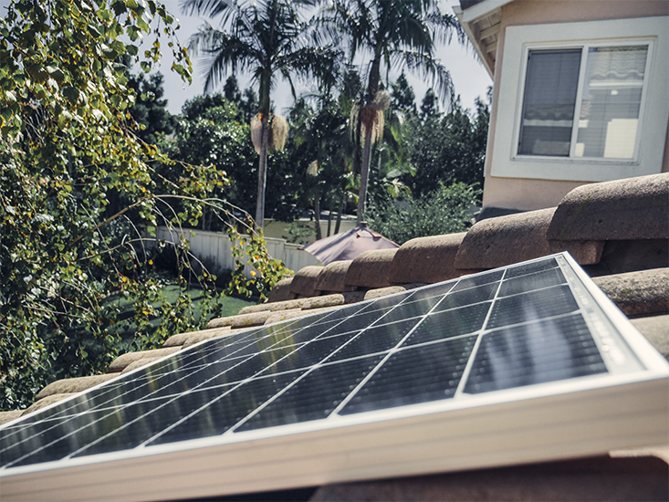 Placa fotovoltaica para geração de energia solar - Arquivo