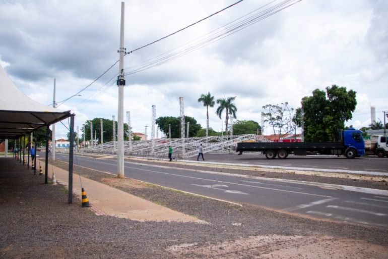 As preparações estão sendo realizadas na Esplanada NOB e no Distrito de Arapuá.