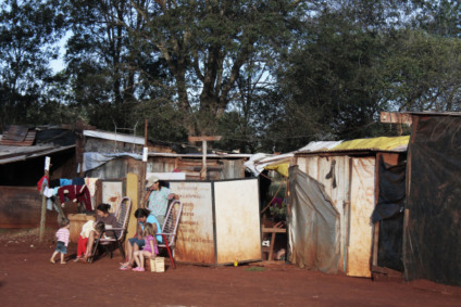 Família na localidade denominada "favelinha" - Foto: Homero Torres