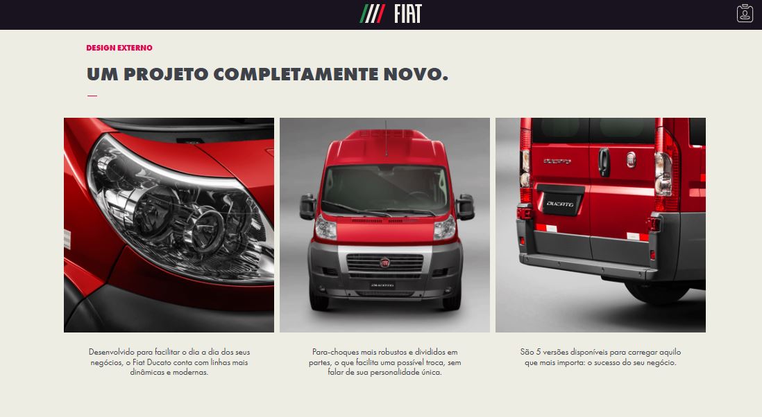Lançamento vem embalado pelo crescimento no comércio de vans - Foto: Reprodução/Site Fiat