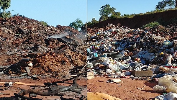 Além do fogo, novo lixão tem se formado próximo ao aterro sanitário, local correto para destinação do lixo doméstico - Alex Santos/JPNEWS