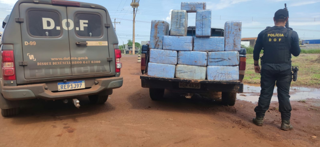 Droga foi encontrada na zona rural de Laguna Caarapã. - Foto: Dibvulgação/DOF