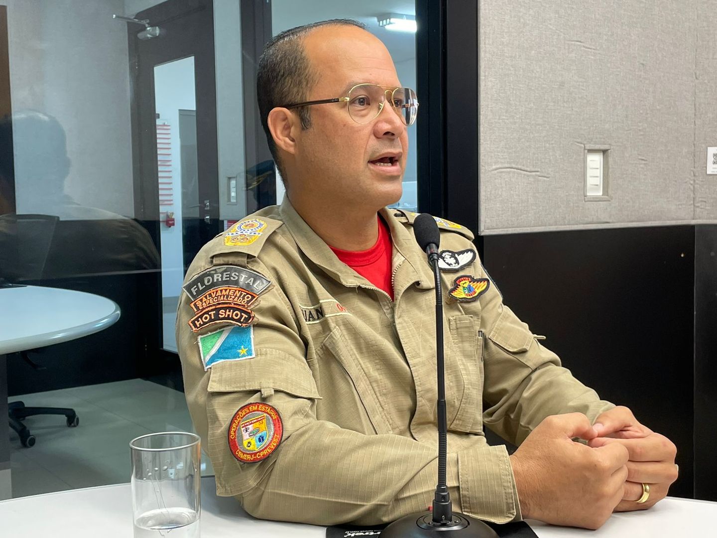 Comandante-geral do Corpo de Bombeiros, Djan Leite. - Foto: Isabelly Melo