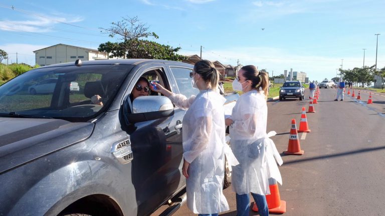 Mais de 3,1 mil veículos entraram na cidade passando pelas barreiras - Foto: Divulgação prefeitura de Campo Grande