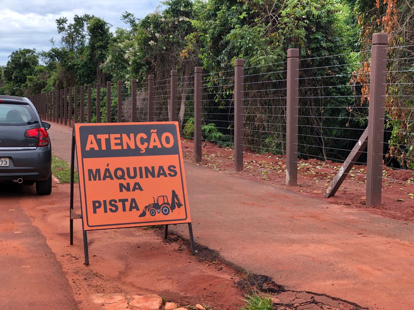 No Parque dos Poderes, 30% das cercas já foram trocadas - Foto: Isabelly Melo/CBN