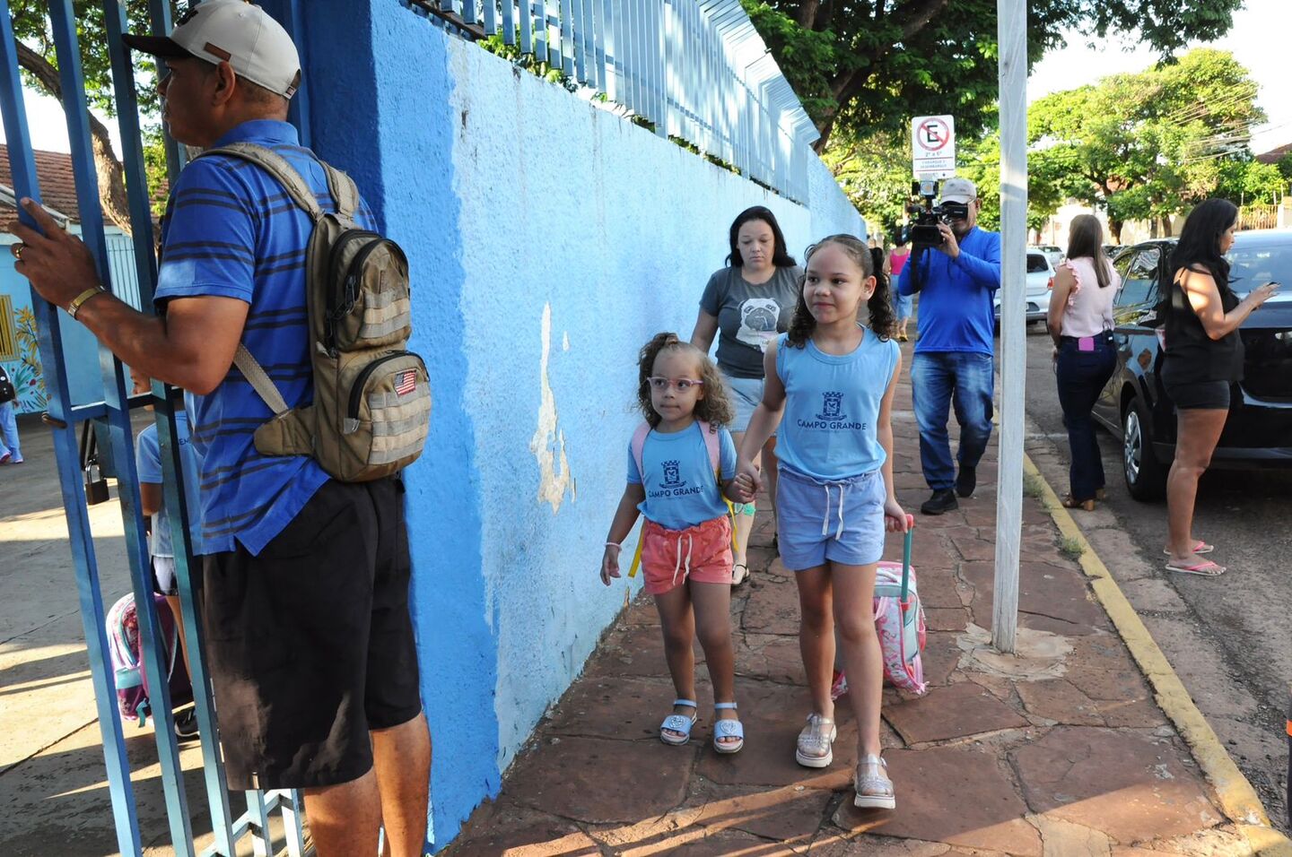 Estudantes da Reme no primeiro dia do ano letivo 2024