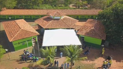 Unidade de ensino indígena foi reformada recentemente - Foto: Governo do Estado