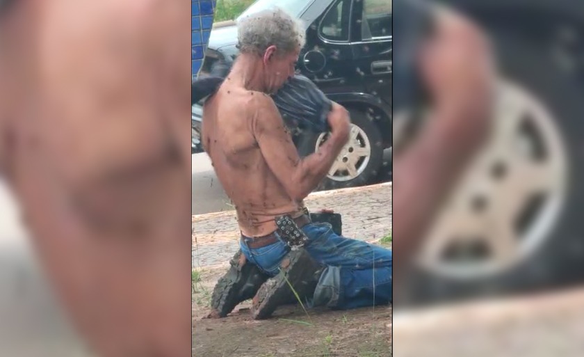 Ataque ocorreu nesta terça-feira (70, na praça do bairro Santa Luzia. - Divulgação