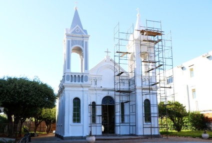 Igrejinha de Santo Antônio passa por restauração - Divulgação Igrejinha de Santo Antônio passa por restauração - Divulgação