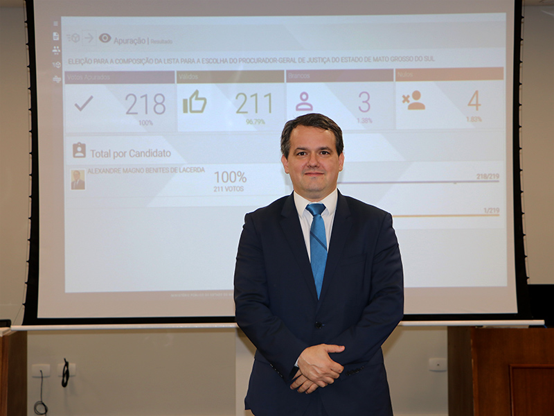 Alexandre Magno Benites é reeleito procurador-geral do MP - Foto: Divulgação/Ministério Público de Mato Grosso do Sul