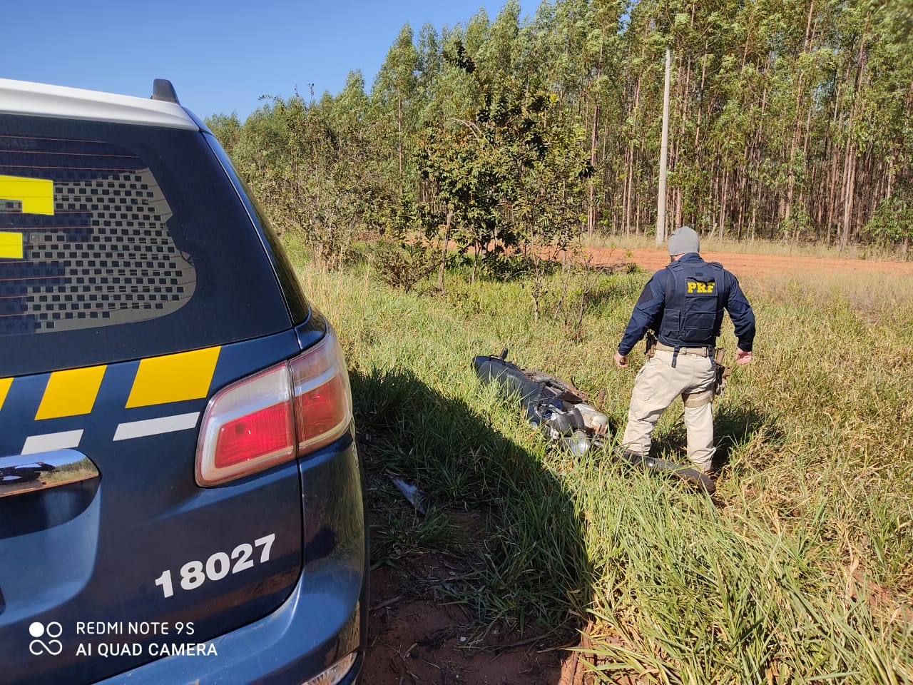 PRF recupera moto furtada na rodovia BR 262 - Divulgação/PRF