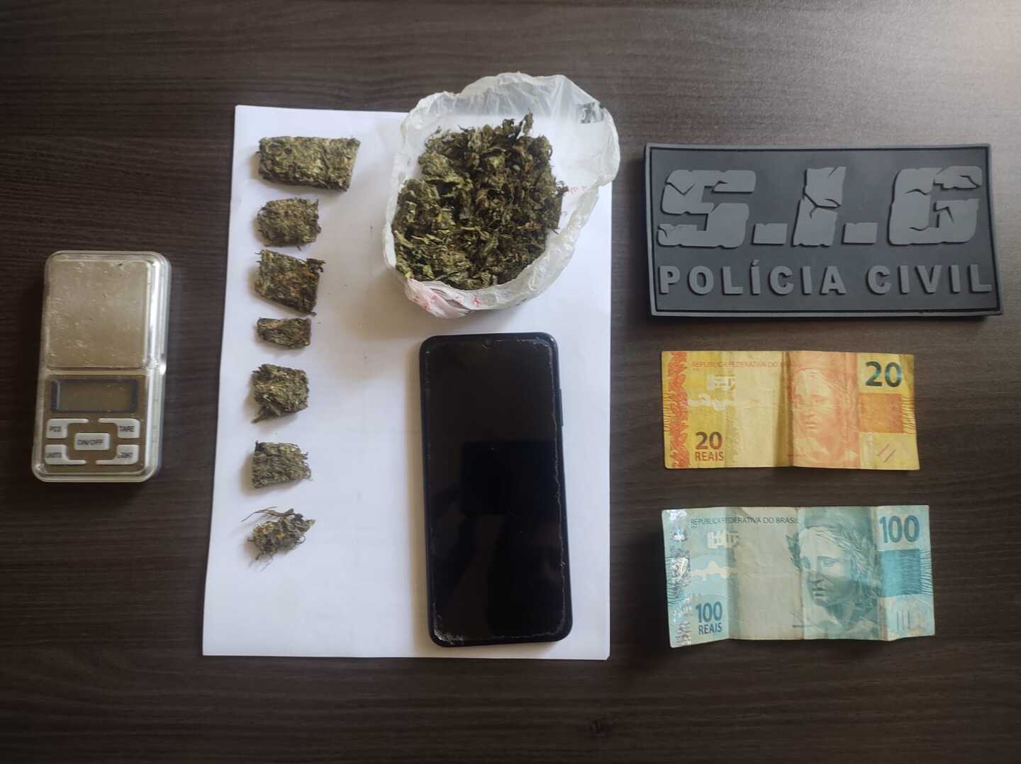 SIG fecha boca de fumo ao localizar celular furtado - Divulgação/Polícia Civil