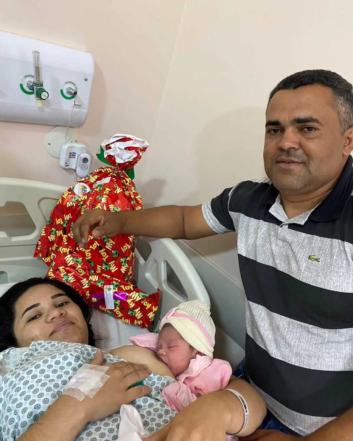 Maria Alice foi a primeira bebê a nascer no Hospital Auxiliadora