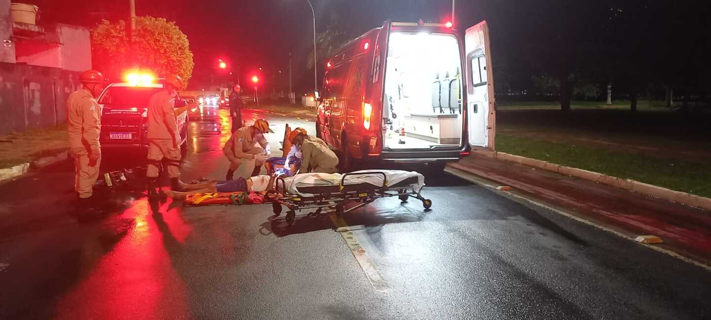 Vítima foi levada ao Pronto Socorro do Hospital Auxiliadora