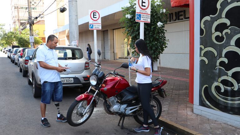 Ação chama atenção para vagas exclusivas em Campo Grande - Foto: PMCG