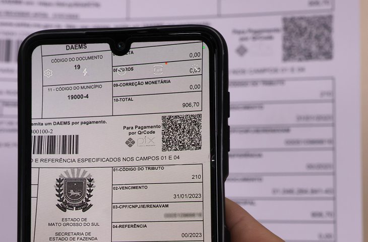 QR Code para pagamento via PIX passa a constar nos boletos da Sefaz - Foto: Álvaro Rezende