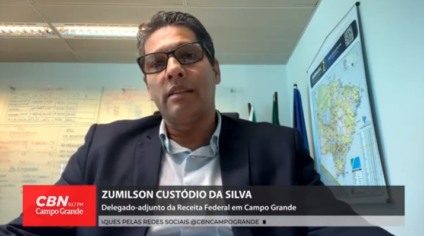 Delegado-adjunto da Receita Federal em Campo Grande, Zumilson Custódio da Silva, também falou sobre a restituição do imposto - Foto: Reprodução