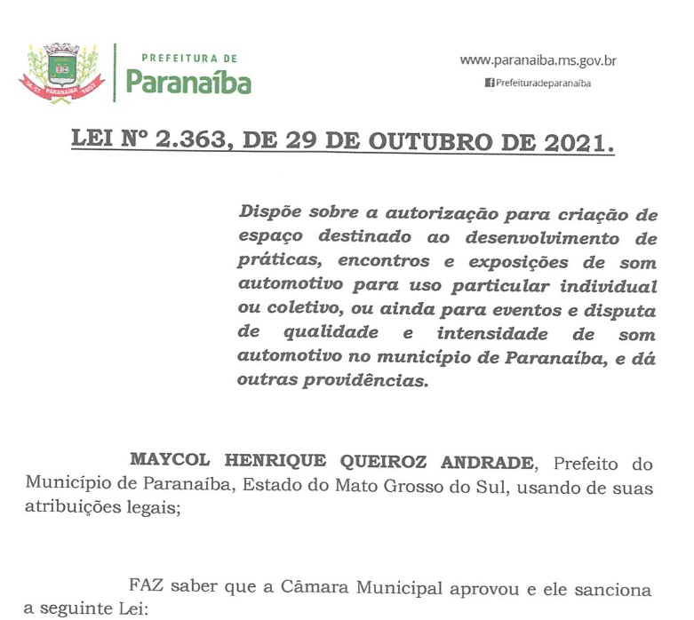 A lei foi sancionada e publicada em Diário Oficial, com a indicação do vereador Fernando Castro - Divulgação