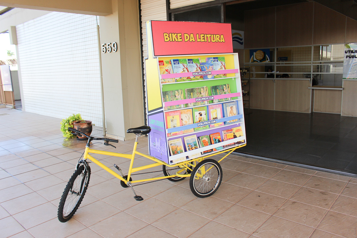 O projeto prevê uma semana dedicada a ações voltadas ao estímulo a leitura, contação de histórias, exibição de obras audiovisuais e contará com a parceria da Gibiteca que estará durante todo o evento com a gibicicleta - Foto:Divulgação/Fundação de Cultura