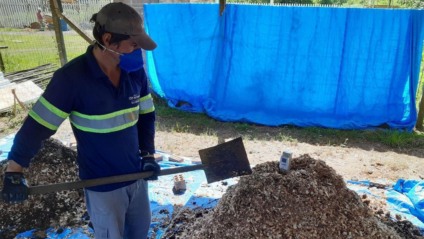O processo de destinação ambientalmente correta é resultado de projeto desenvolvido dentro do estado - Foto: Divulgação/Aegea