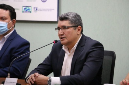 O diretor-presidente, Márcio de Araújo Pereira, também falou sobre bolsas e startups - Foto: Governo de MS