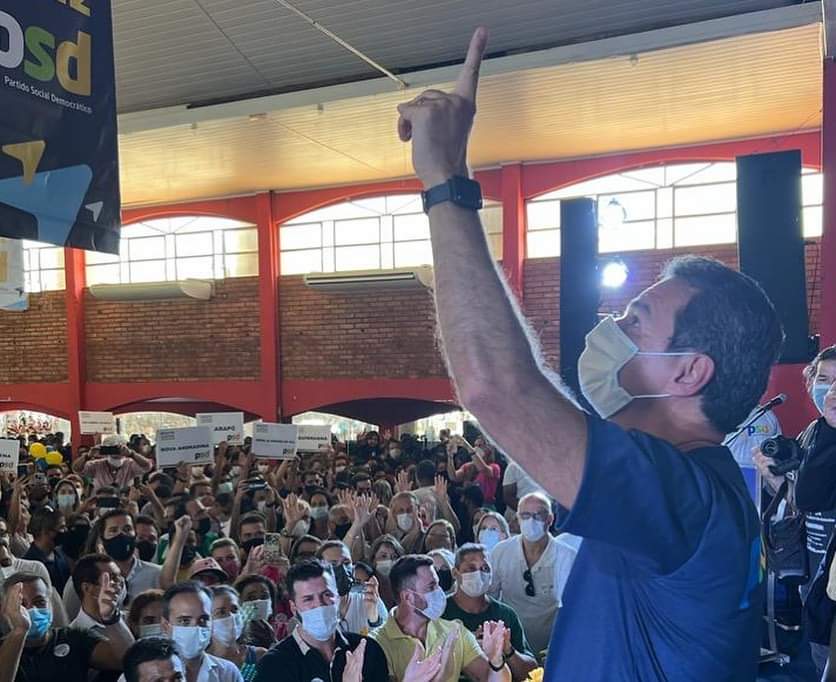 Marquinhos Trad durante Encontro Estadual do PSD no sábado, dia 5 - Foto: Redes Sociais