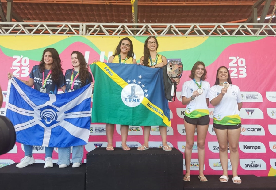 Os demais pódios foram alcançados no beach tennis feminino e no basquete 3×3 masculino. A competição da Confederação Brasileira do Desporto Universitário  teve início no dia 24 de abril e terminou neste domingo - Foto:Divulgação/Fundesporte