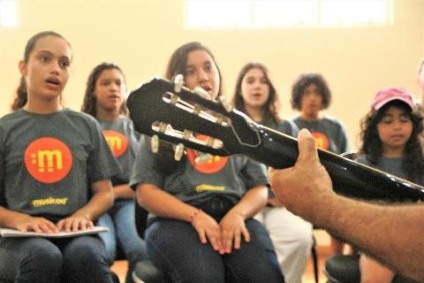 As vagas disponíveis são para o coral, percussão e viola caipira. Além disso, o curso é gratuito - Divulgação/Assessoria