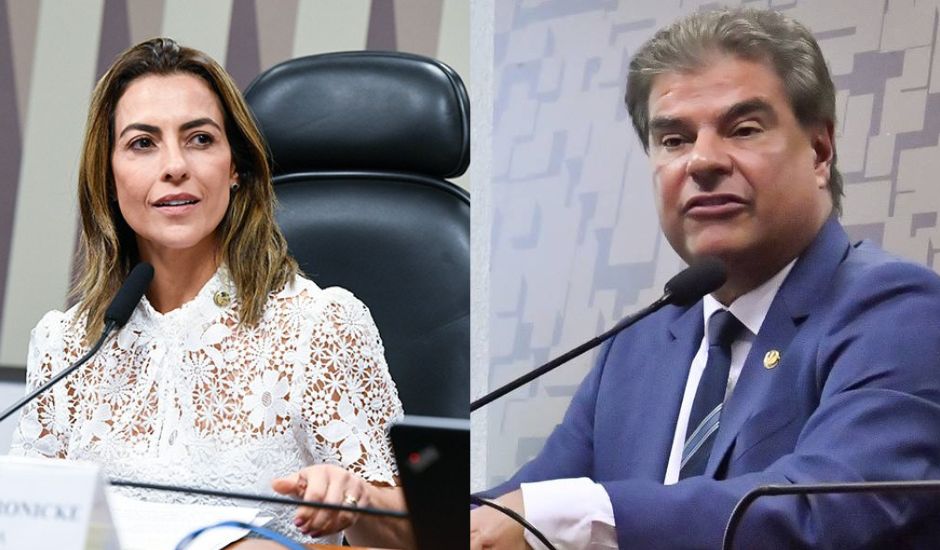 Órfãos: Nelsinho Trad (PSD) foi eleito em 2018 na chapa do então governador Reinaldo Azambuja, enquanto a Soraya Thronicke (hoje Podemos) conquistou vaga no Senado empurrada pela onda bolsonarista - Foto: Montagem / CBN-CG