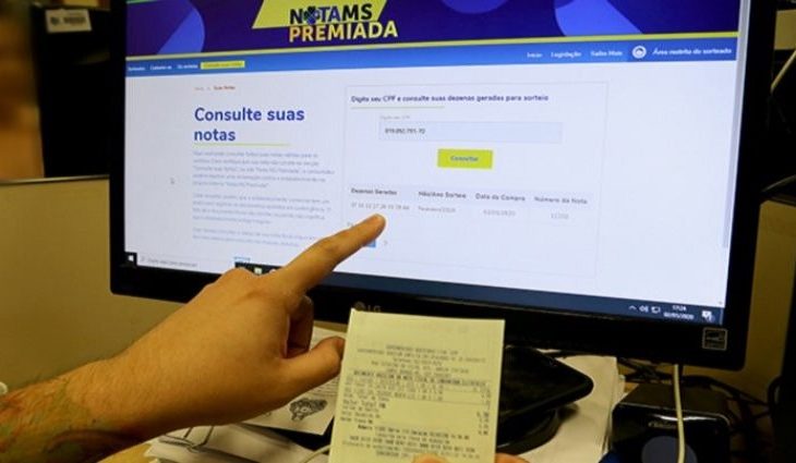 Os dados para consulta estão disponíveis no site do Nota MS Premiada - Divulgação