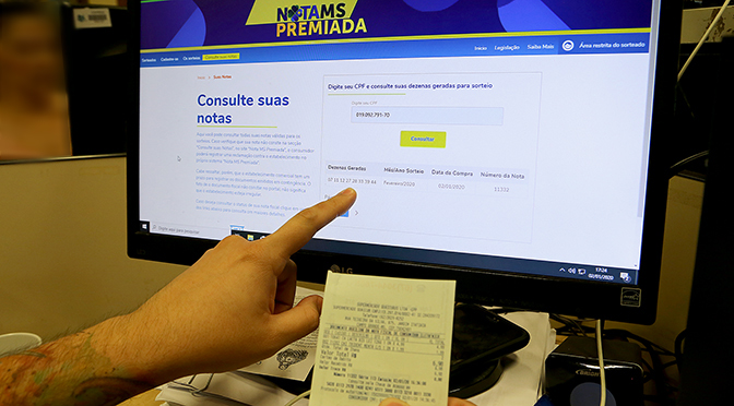 Primeiro Sorteio do Nota MS acontece neste sábado - Foto: Arquivo/Portal MS