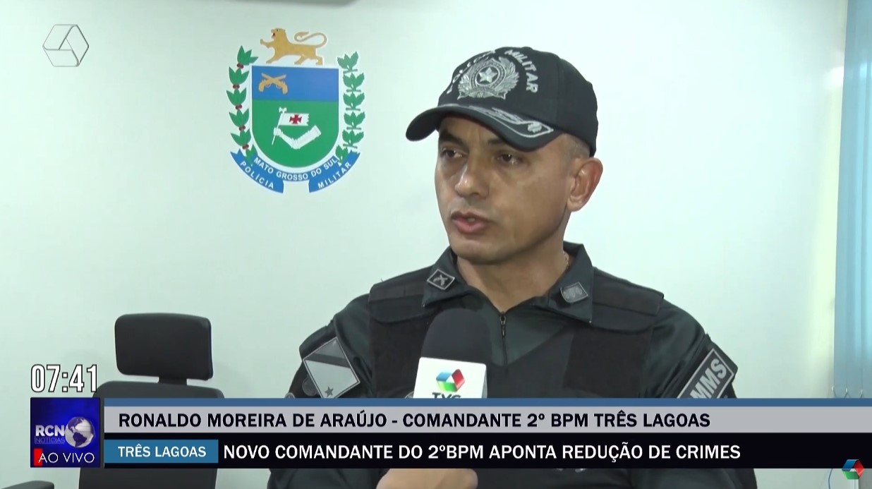 Novo comandante do 2ºBPM aponta redução de crimes