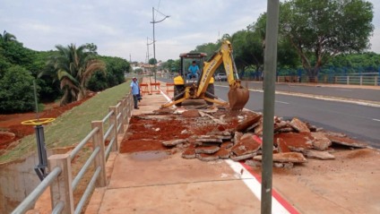 Reparos devem ser finalizados em um mês - Foto: Reprodução Pref/CG Reparos devem ser finalizados em um mês - Foto: Reprodução Pref/CG