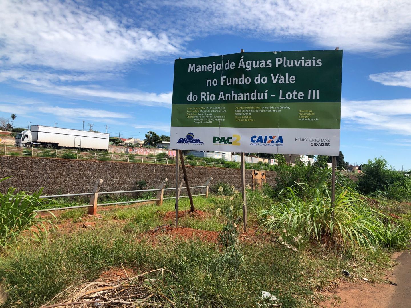 Trabalhos serão retomados depois da licitação, prevista para fevereiro. - Foto: Isabelly Melo