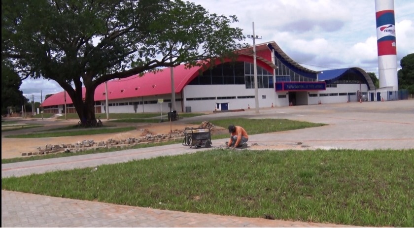 Obras na região da feira central serão concluídas neste mês - Reprodução/TVC