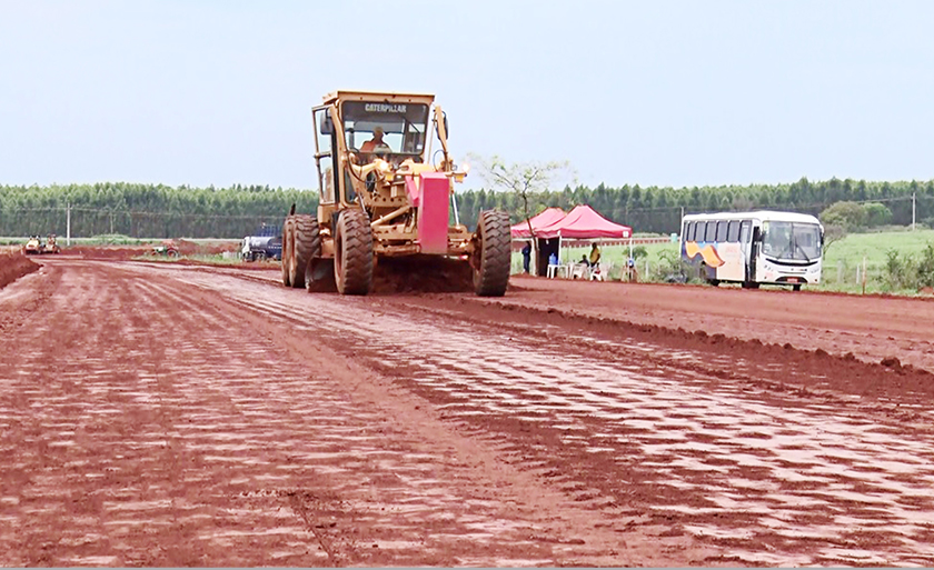 Obras foram iniciadas nas proximidades da Fazenda Rodeio, na BR-262, sentido à BR-158 - Reprodução TVC HD