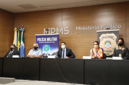 Em coletiva, MPMS divulga balanço da operação que prendeu condenados por abuso sexual de crianças e adolescentes - Foto: MPMS Em coletiva, MPMS divulga balanço da operação que prendeu condenados por abuso sexual de crianças e adolescentes - Foto: MPMS