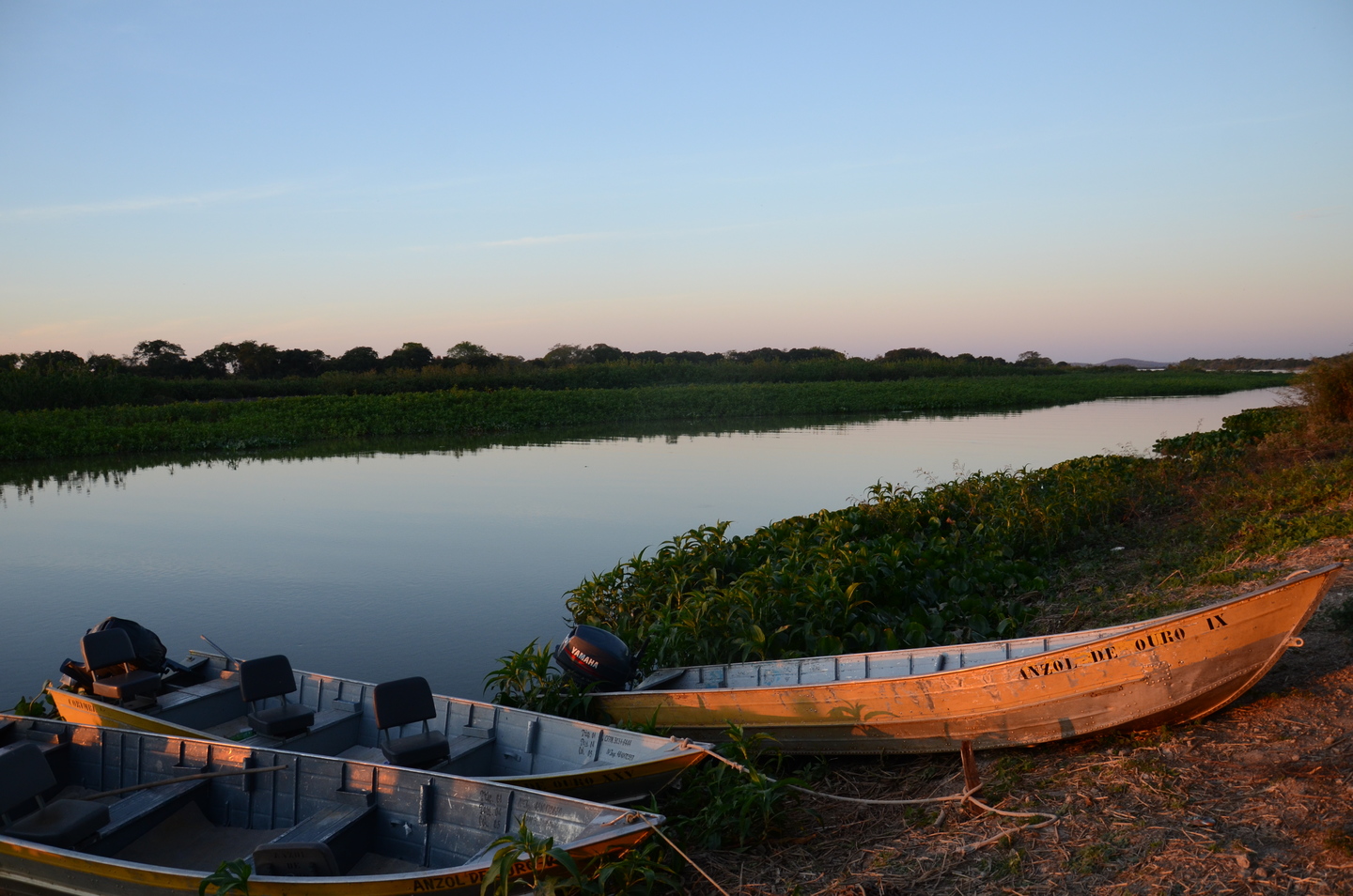 Rio Paraguai na região da baía Negra, em Ladário. - Foto: Rodolfo César