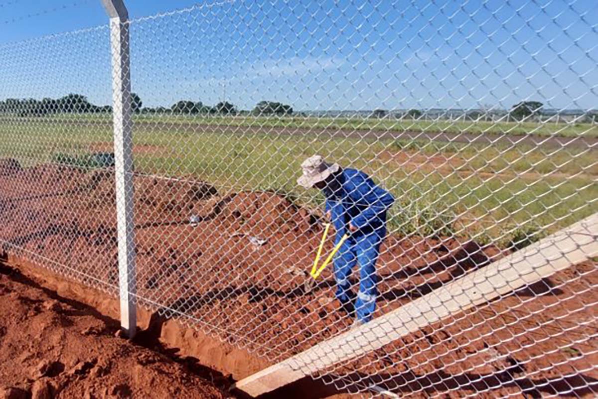 Com a construção do novo cercamento, o Aeroporto contará com maior durabilidade - Divulgação