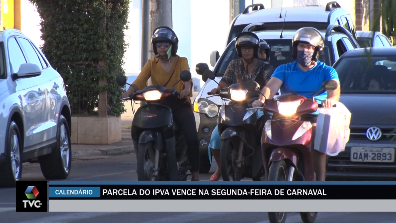 Parcela do IPVA vence na segunda feira de Carnaval -