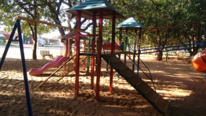 Parquinho da Lagoa Maior continua interditado na pandemia. - Arquivo/JPNEWS