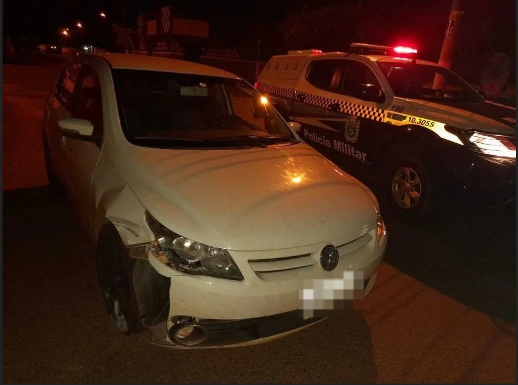 Diligências foram intensificadas, a fim de encontrar o carro e pouco tempo depois foi localizado na Avenida Antônio Garcia de Freitas - Divulgação/PMMS