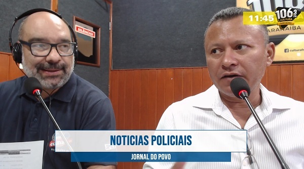 Jean Matins e Sargento Benites tazen as principais notícias do setor policial em Paranaíba, diariamente no Jornal do Povo - JPNEWS