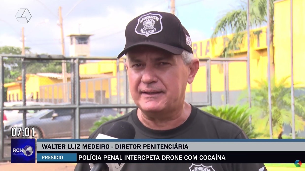 Polícia Penal intercepta drone com cocaína em Três Lagoas