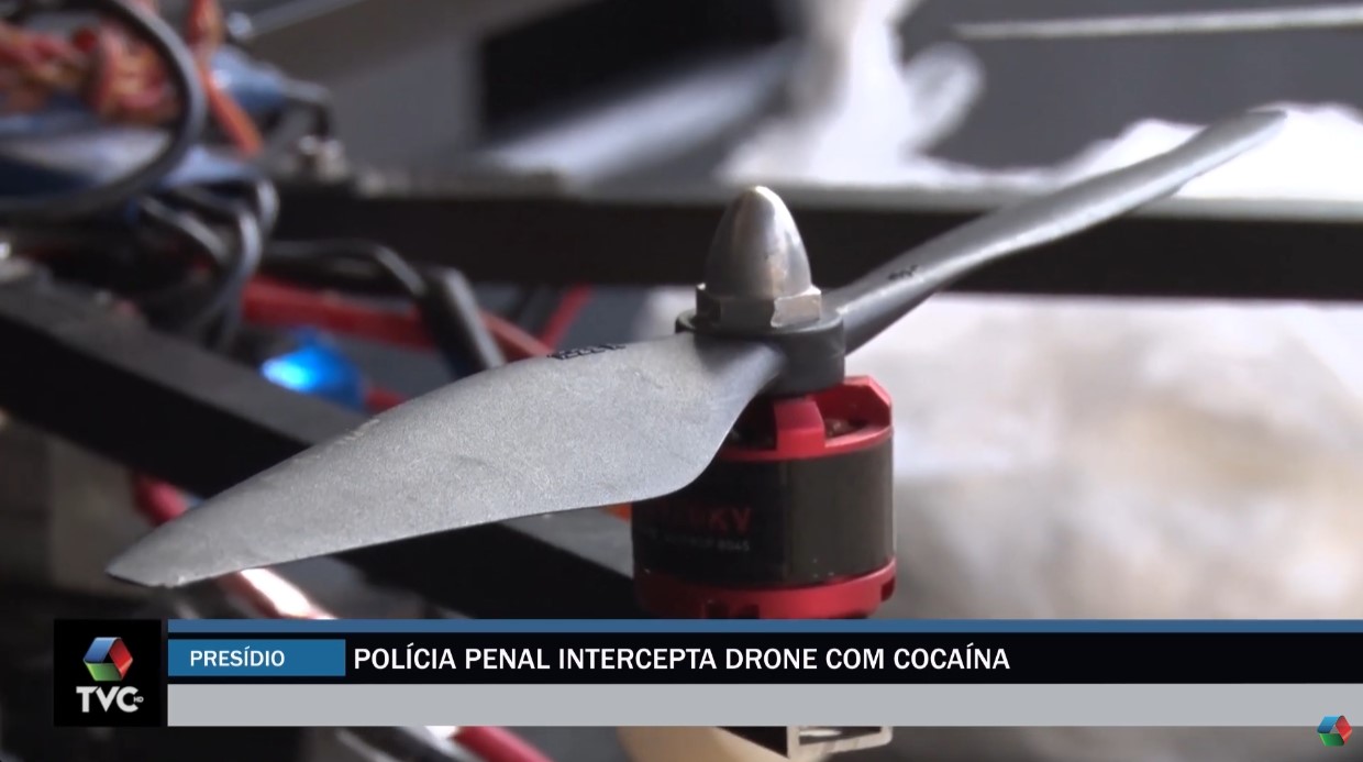 Polícia Penal intercepta drone com cocaína em Três Lagoas