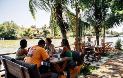 Restaurante localizado em uma ilha - Reprodução/Ocyá