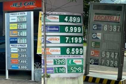 Preço da gasolina subiu R$ 1 de quinta para sexta-feira e gasolina a R$5 é agora boa lembrança dos consumidores - Foto: Isabelly Melo