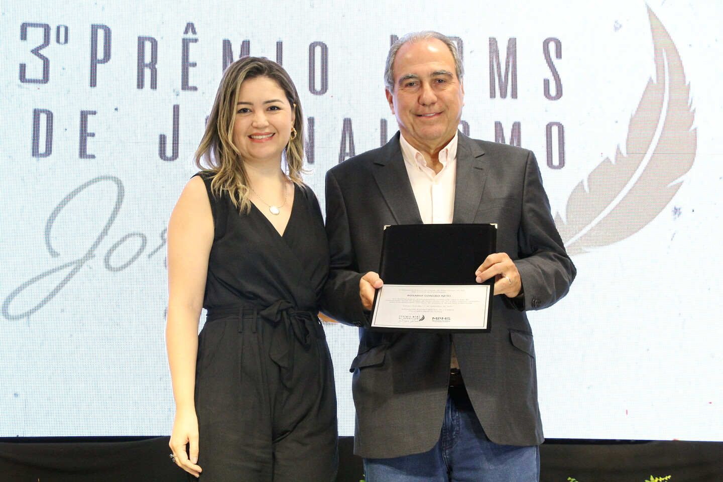 Rosário Congro Neto durante a homenagem - Foto: Divulgação/MPMS